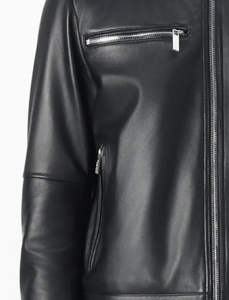 Chaqueta de cuero de piel de oveja para hombre de alta calidad para hombre chaquetas al aire libre para hombre - Product Image 5