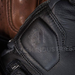 Guantes de carreras de motos de cuero genuino para hombres Guantes de seguridad de precio barato para montar en motocicleta - Product Image 5