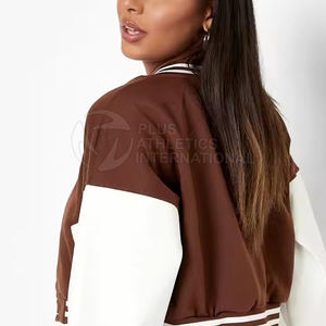 Nouveau Design Femmes Crop Top Letterman Veste Streetwear Vêtements Chauds Crop Top Letterman Veste Pour Femmes - Product Image 5