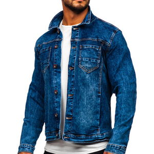 Nueva moda al por mayor chaquetas de mezclilla lisas para hombre chaquetas de mezclilla de alta calidad al por mayor para venta en línea chaquetas de mezclilla para hombre - Product Image 1