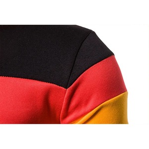 เสื้อสเวตเตอร์มีฮู้ดเย็บปะติดสำหรับผู้ชาย, ใหม่2024เสื้อสเวตเชิ้ตมีฮู้ดปะต่อสามสีแฟชั่นชุดสตรีทสูทลำลองสำหรับผู้ชาย - Product Image 4