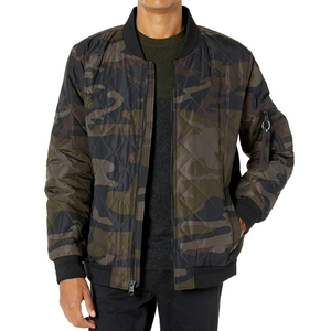 Vêtements de qualité supérieure en gros Vestes de bombardier personnalisées pour hommes Veste coupe-vent décontractée simple pour hommes en vente d'usine - Product Image 1