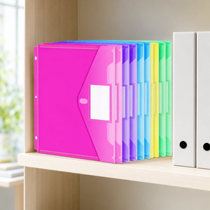 Carpeta de Archivos de Oficina con Solapa de Velcro y 3 Orificios para Documentos A4 de PP - Product Image 3