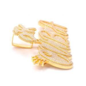 Design personnalisé Pendentif Hip Hop glacé Pendentif lettre en diamant cultivé en argent sterling 925 pour hommes femmes - Product Image 2