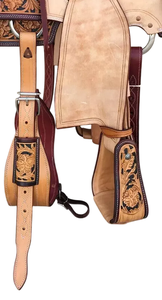 Selle Western en cuir véritable de qualité supérieure pour l'équitation et les courses de barils - Product Image 4