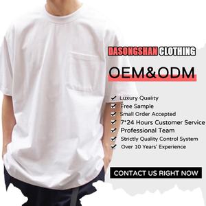 Camiseta de logotipo personalizado de Color Mutil de alta calidad Camiseta cómoda de cuello redondo Fabricante 260GSM 100% Camiseta de algodón para hombres - Product Image 2