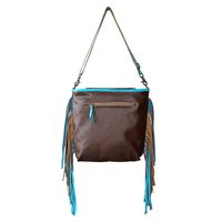 Sac bandoulière en cuir pour femme, style bohème, imprimé guépard, haute qualité, vintage, avec fermeture éclair et pompon – Nouvelle collection très tendance