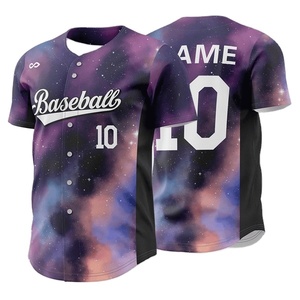 Uniformes de baseball et softball brodés personnalisés pour jeunes de haute qualité Maillot en maille de sublimation complète Vêtements de sport de baseball haut de gamme - Product Image 4