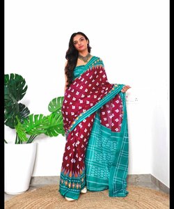 Vêtement de fête indien Designer Saree broderie soie Saree avec chemisier dames porter Surat Sari fête porter mariage ethnique - Product Image 6