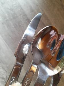 Ensemble de couverts de style mécanique avec tête finie argentée et poignée design pour la salle à manger, le mariage et la cuisine à domicile - Product Image 3