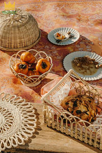 Caddy en rotin naturel avec poignée Panier de rangement décoratif rectangulaire pour la décoration intérieure Kinghandicraft Vietnam - Product Image 5