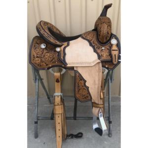 Sillín de caballo de cuero occidental Premium duradero y elegante - Product Image 1