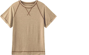 Women's Casual Crewneck Raglan T-Shirt Solid Color Knitted Short Sleeve Breathable Regular Fit Spring Summer <b>Top</b> - Product Image 3
