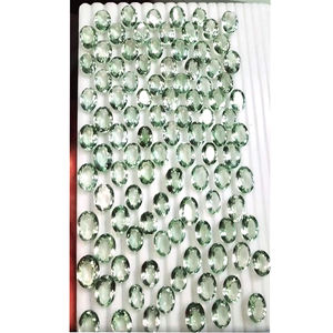 พลอยอะมีทิสต์สีเขียวธรรมชาติ 387 ชิ้น ขนาด 13 มม. ถึง 18 มม. รูปทรงวงรีเหลี่ยมเพชรพลอย น้ำหนักรวม 2885 กะรัต ขายส่ง Iroc คุณภาพสูง พลาซิโอไลต์เจียระไน พลอยหลวม - Product Image 3