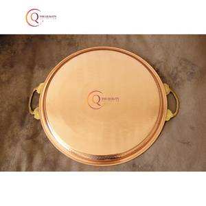 Nouveauté, plateau de service vintage en métal plaqué cuivre peint à la main, taille personnalisée, plateau de service en chocolat - Product Image 5