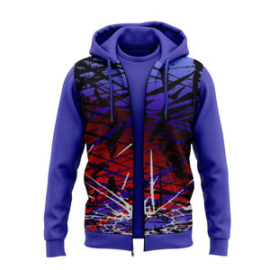Sudadera con capucha personalizada de invierno, con sublimación 3D, transpirable, de secado rápido, con cremallera, para hombre y mujer, con estampado digital completo, estilo streetwear. - Product Image 1