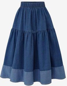 Jupes longues en jean une garde-robe Looks essentiels avec des jupes Maxi en denim classiques Boho rencontre l'inspiration des jupes longues décontractées - Product Image 4