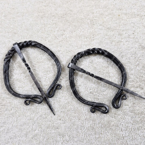 Hebilla de cinturón de cobre medieval y botines forjados a mano con correas y hebillas para Sword Hanging Tiger Touch TT-5257 - Product Image 5