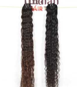 Extensions de cheveux Remy vierges bouclés, ondulés, naturels, 100%, non traités, humains indiens, couleur noire, doublement étirés, aucun produit chimique - Product Image 4