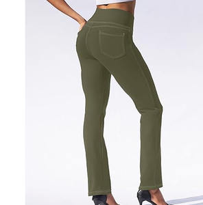 Legging de sport personnalisé pour femmes taille haute sport maille Leggings chauds Fitness entraînement Yoga Leggings téléchargés robe de sport - Product Image 4