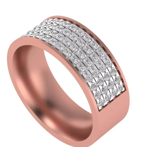 Bague de fiançailles et de mariage en diamant solitaire fantaisie, garantie de satisfaction à 100%, plaquée or 14K/18K, certifiée par un laboratoire - Product Image 1