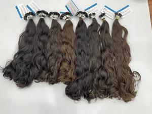 Extensions de cheveux en kératine de qualité supérieure, pointe plate, couleur naturelle, ondulées, haute qualité, meilleur prix de Thanh an Hair - Product Image 3