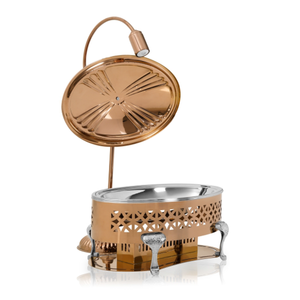 Calentador de Platos Eléctrico de Lujo, Tipo Chafing Dish Dorado, para Hotel, Juego Profesional, Tamaño Personalizado, Decoración para el Hogar, Iluminación - Product Image 6