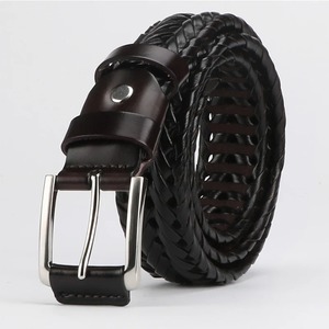 Cinturones de cuero genuino hechos a mano Cinturón tejido hueco para hombres, cinturón de jeans de pantalones de cuero, opción ideal para regalos Cinturones de cuero Ploe - Product Image 6