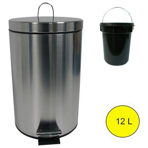 Pattumiera a pedale MSV da 12 litri in acciaio inossidabile - Product Image 1