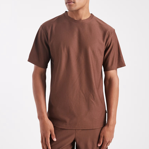 T-shirt surdimensionné à logo personnalisé, T-shirt court, 100% coton, écologique, unisexe, nouvelle arrivée - Product Image 1