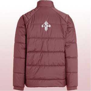 Chaqueta de invierno con logotipo personalizado de 2025, chaqueta acolchada con cremallera estampada transpirable de poliéster 100% de ATLANTIC - Product Image 1