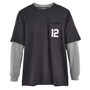 T-shirt à manches longues pour homme 100% coton, nouveau design 2025, French Terry à manches longues, haute qualité, t-shirts pour homme personnalisés - Product Image 5