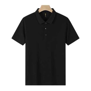 Golf de algodón 100% de alta calidad para Polo para hombre, ropa informal transpirable con logotipo bordado, patrón personalizable y sólido - Product Image 6