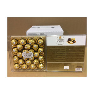 Calidad hecha a medida para Ferrero Rocher Chocolate Precio de fábrica al por mayor Empaquetado a granel con ingredientes de galletas - Product Image 1