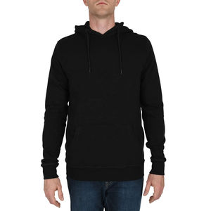 Pull à capuche pour hommes OEM 100% coton Sweat-shirt à capuche épais lourd Logo personnalisé brodé épaules tombantes Sweats à capuche en gros - Product Image 1