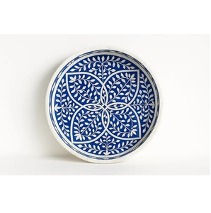 La bandeja con incrustaciones de hueso elegante más vendida para servir bebidas o desayuno y uso de exhibición de tocador disponible a granel - Product Image 1