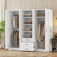 Armoires en bois sur mesure de luxe extra larges Meubles de maison Chambre à coucher Complète avec une grande armoire Penderie