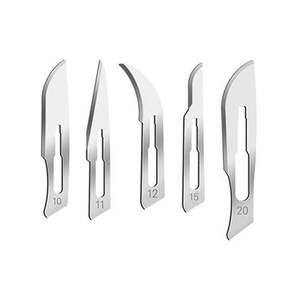 Lame de scalpel dentaire en acier inoxydable de haute qualité Instruments chirurgicaux en acier au carbone stériles à usage médical électrique Surgi droit - Product Image 5