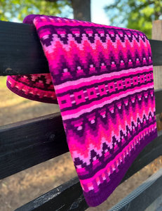 Western Show Horse Saddle Blanket Diseño de Nueva Zelanda Manta de sillín de lana hecha a mano Top Wool Saddle Pad Size - Product Image 4