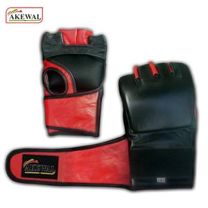 Akewal นวมชกมวยหนัง100% ครึ่งคุณภาพสูงถุงมือ MMA แบบปรับแต่งโลโก้ได้และยังมีหนังสังเคราะห์อีกด้วย - Product Image 4