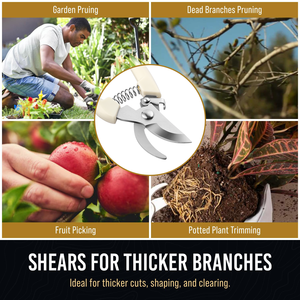 Kéo tỉa cành hoa đa năng, chất lượng cao, làm vườn, cắt tỉa cây cảnh, làm vườn tự làm, chất liệu nhựa, dùng cho hoa bonsai - Product Image 5