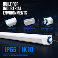 Nouvelle Arrivée Promotionnelle : Projecteur LED Tri-Proof IP65 pour Habitation, Lampe 1200mm, Corps en PC Durable, Angle de Faisceau 120°, Usage Commercial, Haute Puissance 18W-48W