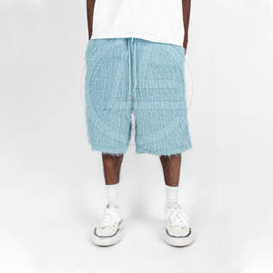 Shorts pour homme en laine 100% douce avec ceinture élastique et coupe décontractée, séchage rapide, légers, respirants, shorts décontractés - Product Image 5