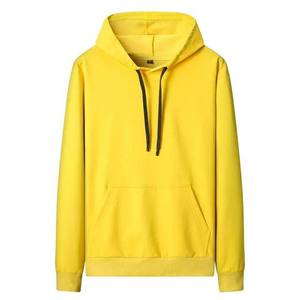 Sudaderas con capucha de alta calidad, Jersey de algodón 100% transpirable, venta al por mayor de invierno, sudaderas básicas con estampado de Color sólido bordado para hombre - Product Image 1