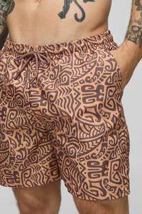 Board Shorts Short de bain à séchage rapide Maillots de bain pour hommes Maillot de bain de plage avec doublure en maille - Product Image 4