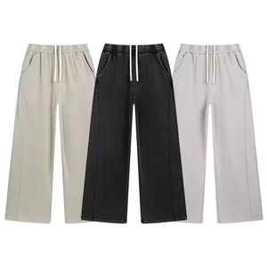 Pantalones Deportivos Holgados de Algodón 100% Lavado Personalizado a Precio Económico para Hombre, Estilo Urbano, Proveedor de Pantalones Deportivos Holgados - Product Image 1