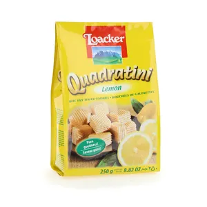 Highest Deal on Authentic Taste Loacker Quadratini 250 G X 18 Lemon Wafer Cookies Biscuits from Italian Supplier