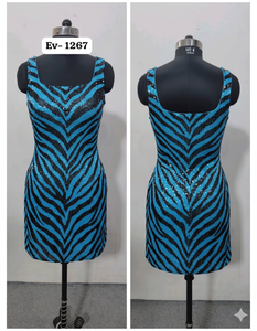 Robe courte à perles vertes - Product Image 4