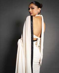 Elégant Georgette Saree Indian Boutique Designer Dernières tenues ethniques pour mariages Événements spéciaux Superbe exclusivité indienne - Product Image 4