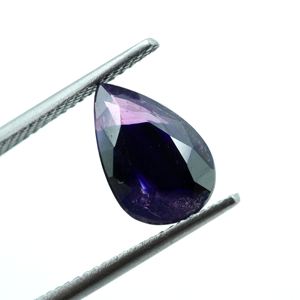 Piedra preciosa de zafiro natural Winza, corte pera, suelta, para la elaboración de joyas, zafiro sin calentar ni tratar. - Product Image 5